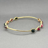 Estate Ippolita 18K Y Gold Gelato 9.10ctw Garnet Bangle Bracelet