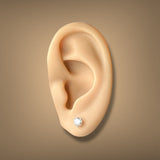 14K Y Gold 0.75ctw F/VS1 Lab-Created Diamond Martini Set Earrings