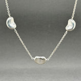 Estate Tiffany & Co. SS Peretti Triple Bean Station Necklace