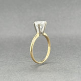 Estate 14K TT Gold 1.02ct G/SI2 Diamond Eng. Ring