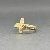 Estate 14K Y Gold Crucifix Ring