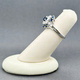 Estate 18K W Gold 1.15ctw Sapphire & 0.64ctw Diamond Ring