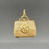 Estate 14K Y Gold Doctors Bag Pendant