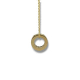 14K Y Gold 0.52ctw Sapphire Rondell Pendant