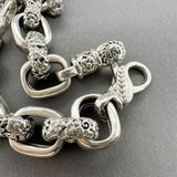 Estate Jai SS Floral Cable Link Bracelet