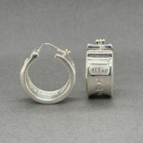 Estate Tiffany & Co. SS 1837 Hoop Earrings