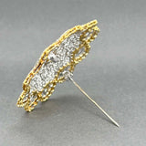 Estate 18K TT Gold 2.68ctw Fancy Yellow -F-G/VS2-SI1 Diamond Pin