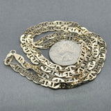 Estate 14K Y Gold 5.12mm 24” Anchor Chain