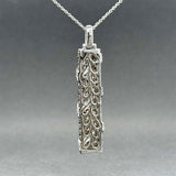 Estate 18K W Gold 1.75ctw Fancy Brown & White Diamond Pendant