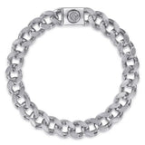 SS 8" 10mm Solid Cuban Link Chain Bracelet