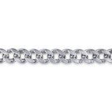 SS 8" 10mm Solid Cuban Link Chain Bracelet