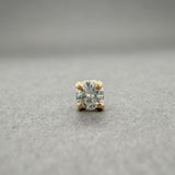 Estate 14K Y Gold 0.09ct H/VS2 Diamond Single Stud Earring