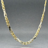 Estate 14K TT Gold 4.02mm Fancy Mariner Chain