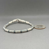 Estate Tiffany & Co. SS Hematite Aztec Zigzag Bracelet
