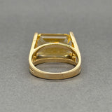 Estate 14K Y Gold 10.60ct Citrine Cocktail Ring