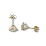 14K Y Gold 3.00ctw F/VS1 Lab-Created Diamond Martini Set Earrings