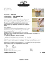 Estate 18K Y Gold 23.99ctw Aquamarine & Diamond Chandelier Earrings