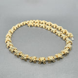 Estate Tiffany & Co. 18K Y Gold Signature X Necklace