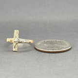 Estate 10K TT Gold Crucifix Ring
