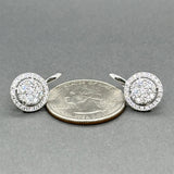 Estate 14K W Gold 1.27ctw H/SI1-2 Diamond Drop Earrings