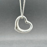 Estate Tiffany & Co. Peretti SS 22mm Open Heart Pendant