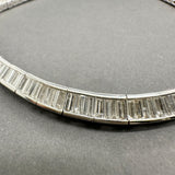 Estate 18K W Gold 10.24ctw G-H/SI1-2 Diamond Tennis Necklace