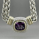 Estate David Yurman SS 14 12.68ct Amethyst Albion Double Necklace