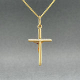 Estate 18K Y Gold 32.5mm Crucifix Pendant