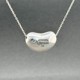 Estate Tiffany & Co. SS 19mm Bean Pendant