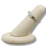 14K W Gold 1.50ctw G/I1 7 Round Diamond Ring
