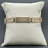 Estate 14K Y Gold Gate Link Bracelet