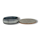 Tantalum 6mm Band with Platinum Center Inlay 9