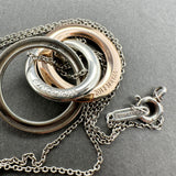 Estate Tiffany & Co. SS RGP Interlocking Circles Pendant