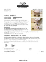 Estate 14K W Gold 1.68ctw Smoky Quartz & 0.22ctw Diamond Earrings