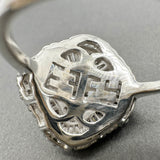 Estate Effy 14K W Gold 1.59ctw Diamond Cocktail Ring