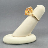 Estate 14K Y Gold 11.20ct Citrine Cocktail Ring
