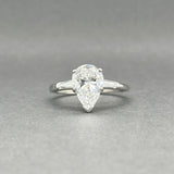 Estate 850 Platinum CZ Eng. Ring