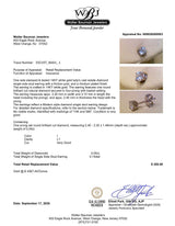 Estate 14K W Gold 0.05ct I/I1 Diamond Single Stud Earring