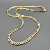 Estate 14K Y Gold 4.66mm 19” Curb Link Chain