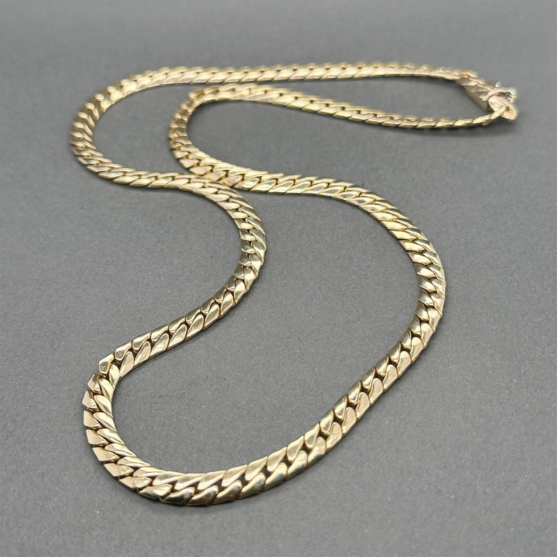 Estate 14K Y Gold 4.66mm 19” Curb Link Chain