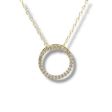 YGP Sterling 0.25ct  F-G/VS2 Lab Created Diamond Circle Pendant