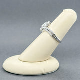 Estate 10K W Gold 0.86ctw F-H/VS2-SI2 Diamond Ring