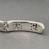 Estate Judith Ripka SS CZ Heart Cuff Bracelet