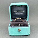 Estate Tiffany & Co. 18K R Gold 0.11ct Diamond Atlas Ring