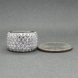 Estate Platinum 2.66ctw Diamond Wide Ring