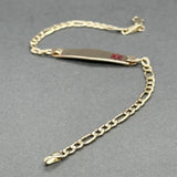 Estate 14K Y Gold Medical Alert ID Bracelet