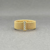 Estate Tiffany & Co. 18K Y Gold 0.07ctw F-G/VS2-SI1 Diamond Somerset Ring