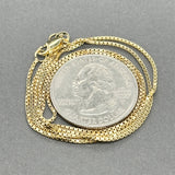 Estate 14K Y Gold 1.0mm 18” Box Chain