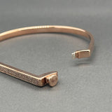 Estate Monica Vinader SS 0.23ctw Diamond Signature Pave Diamond Bangle