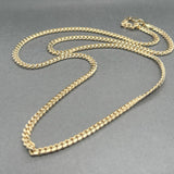 Estate 14K Y Gold 4mm 24.5” Cuban Link Chain